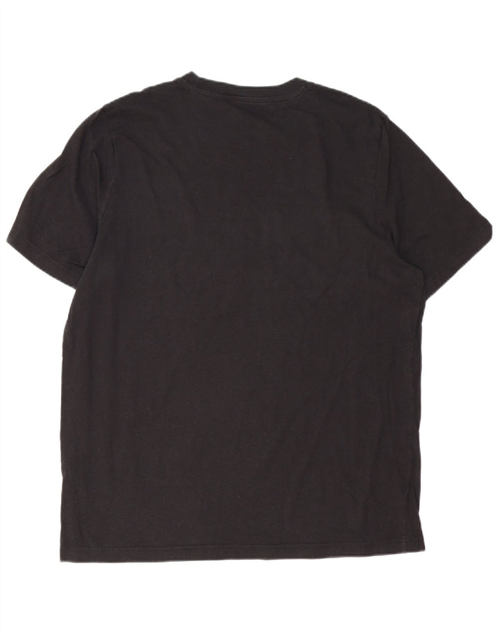 Tricou grafic Puma pentru bărbați Top mare din bumbac negru