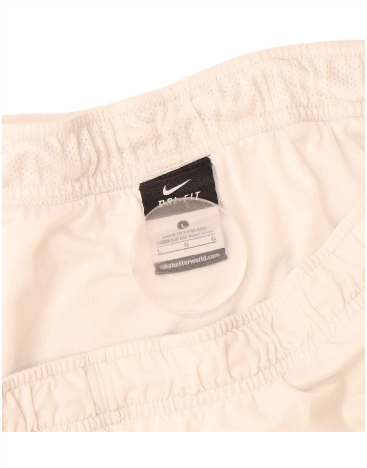 Pantaloni scurți sport Nike Dri Fit pentru bărbați, mari, alb, poliester