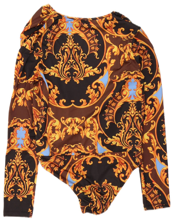 Body cu mânecă lungă Trafaluc pentru femei Zara UK 10 Mic Multicolor Paisley