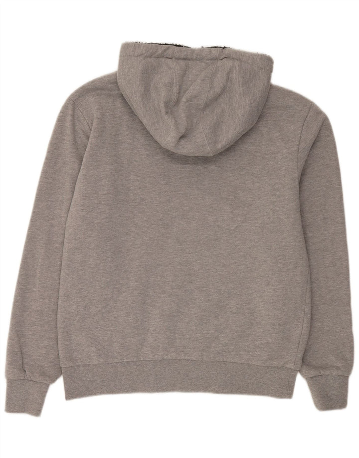 Pulover pentru bărbați Saltrock Devon Graphic Sherpa cu fermoar, gri mediu, retro