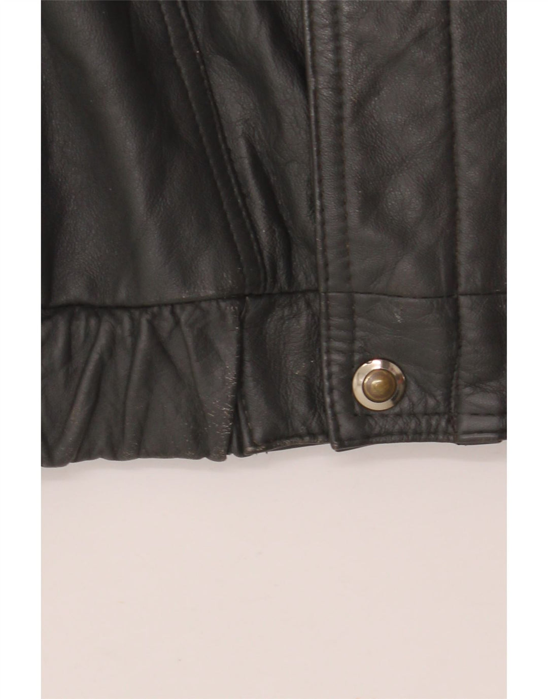 Geacă de piele vintage pentru bărbați IT 56 3XL neagră