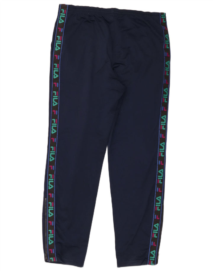Pantaloni de trening cu grafica Fila pentru barbati IT 48 Medium Bleumarin