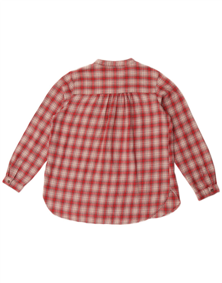 Camel Active Femei Flanel Shirt UK 14 Medium Red Check Bumbac