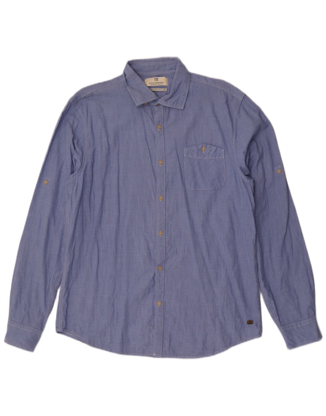 Cămașă pentru bărbați Scotch & Soda XL Bumbac albastru