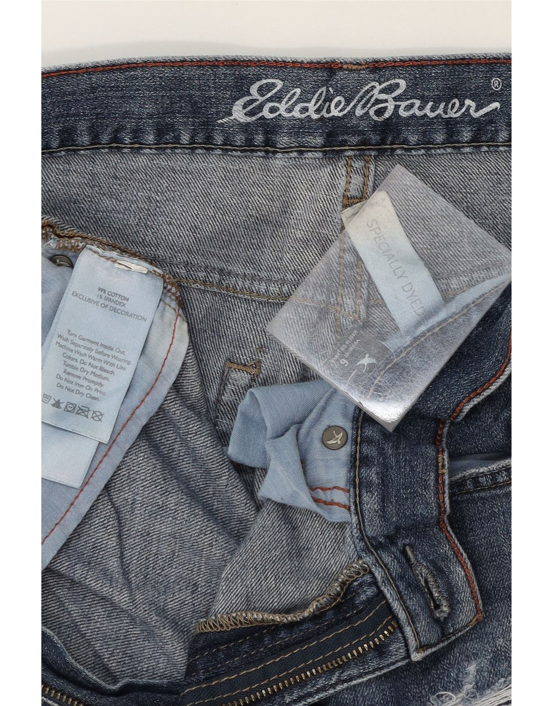 EDDIE BAUER Womens Boyfriend Slim Jeans US 6 Medium W32 L29 Blue Vintage Eddie Bauer and Second-Hand Eddie Bauer from Messina Hembry 