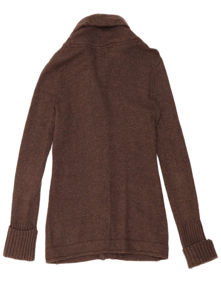 Pulover cardigan pentru femei Eddie Bauer UK 12 Maro Mediu Angora
