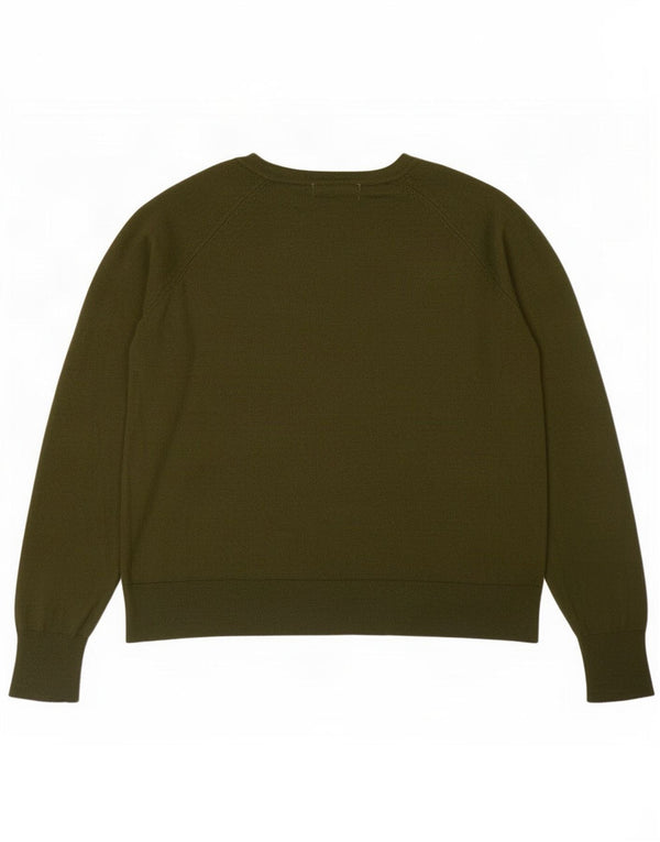 Pulover pentru femei Zara, cu gât de barca, UK 14 Medium Khaki Viscose