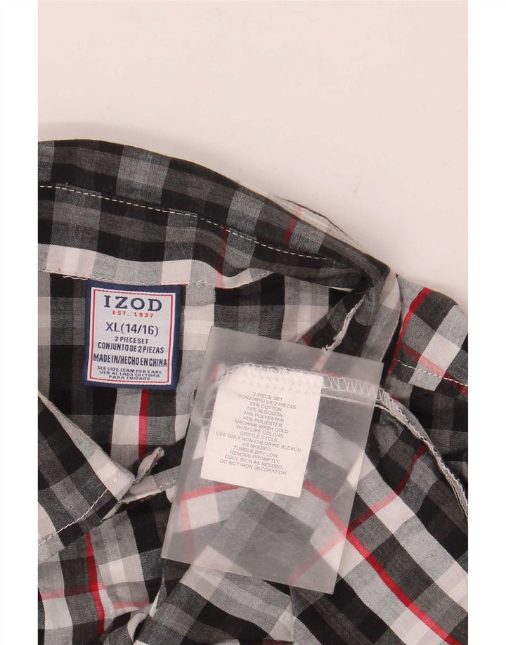 Cămașă Izod Băieți 14-15 Ani XL Multicolor Bumbac Check