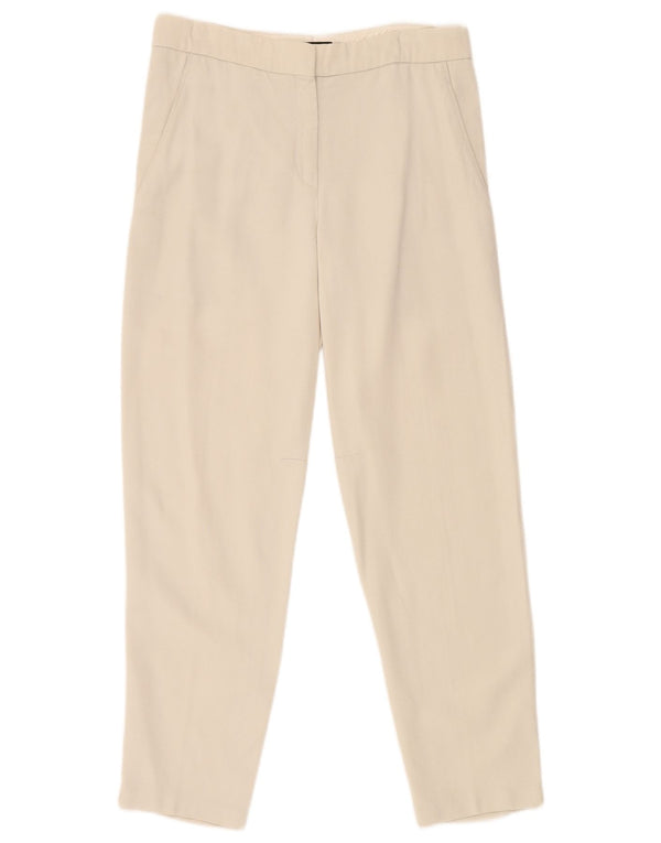 Pantaloni chino conici pentru femei Calvin Klein US 4 Small W30 L27 Bej