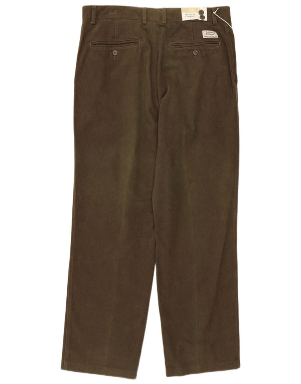 Pantaloni chino drepți pentru bărbați Avirex L34 L30 bumbac kaki
