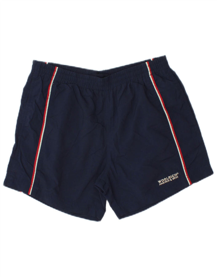 Pantaloni scurți de înot Woolrich pentru băieți 11-12 ani, nailon bleumarin