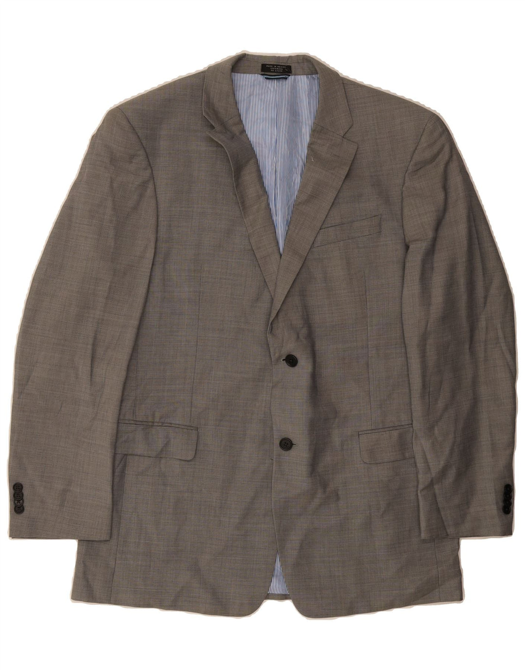 TOMMY HILFIGER Mens 2 Button Blazer Jacket UK 44 2XL Grey Vintage Tommy Hilfiger and Second-Hand Tommy Hilfiger from Messina Hembry 