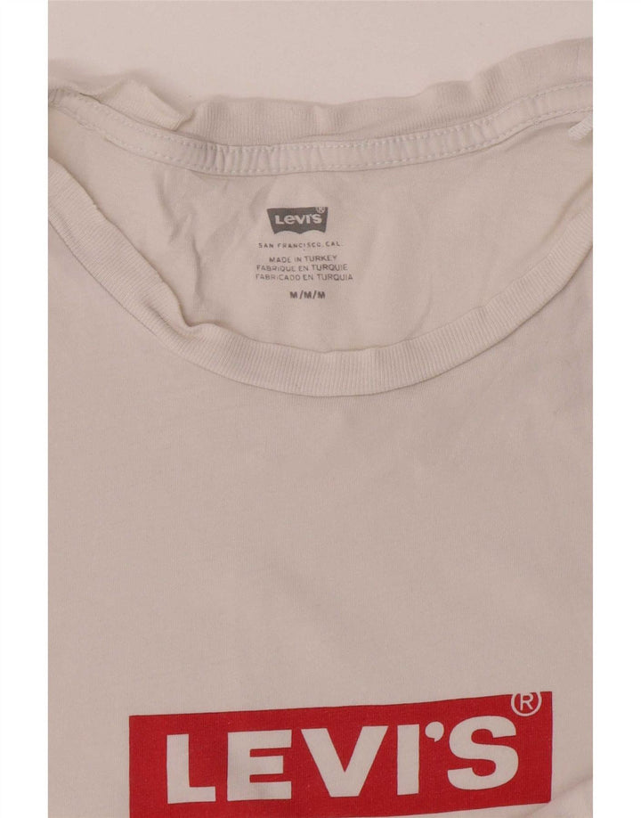 Tricou grafic pentru bărbați Levi's Top Medium White