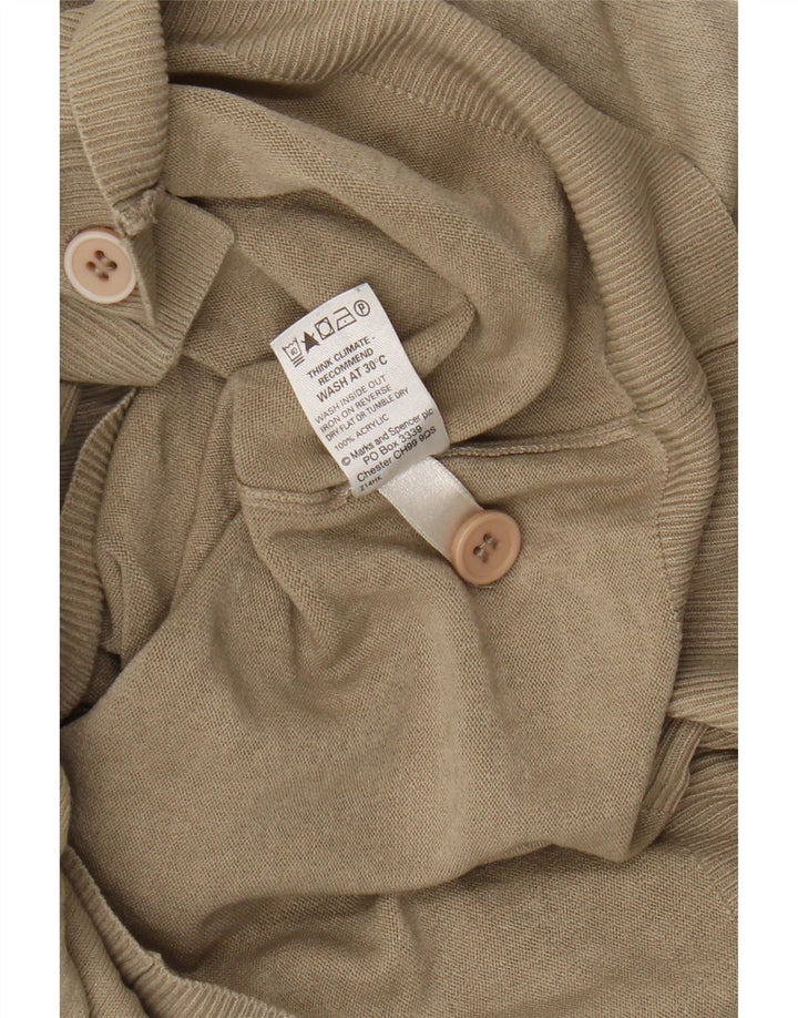 Pulover Marks & Spencer pentru femei Blue Harbour Cardigan UK 12 Medium Bej