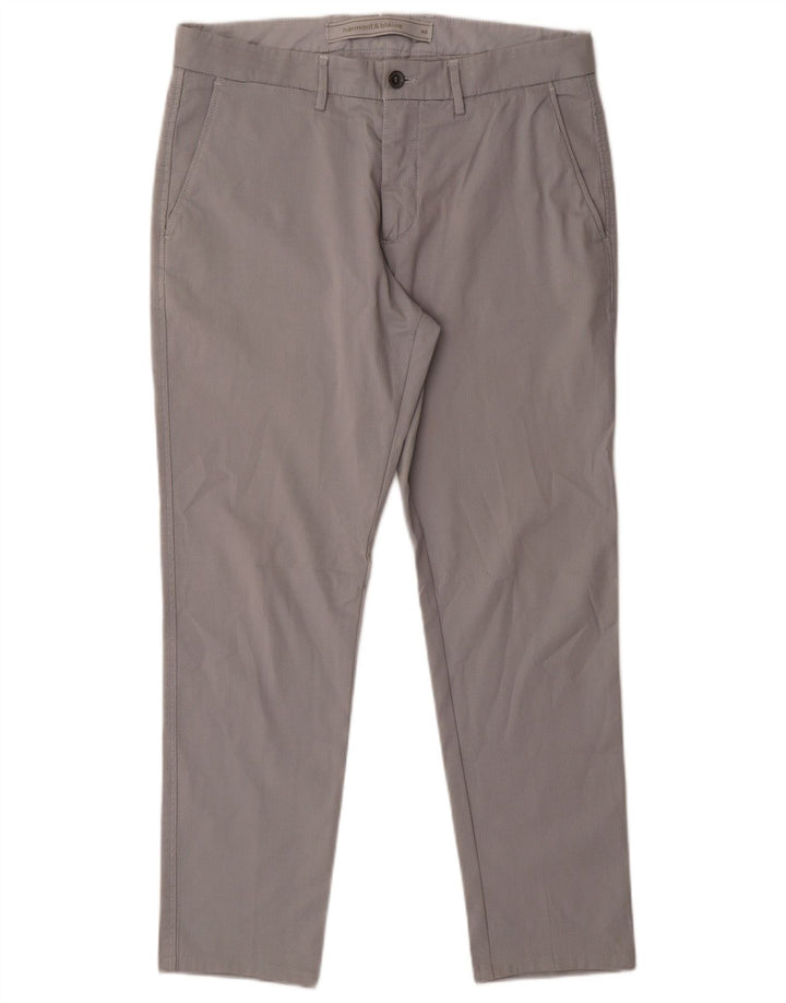 Pantaloni chino slim pentru bărbați Harmont & Blaine IT 48 Medium L36 L28 Bumbac gri