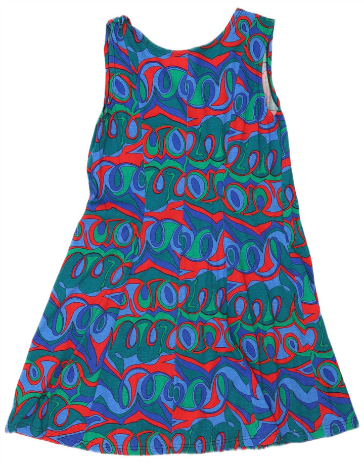 Rochie A-Line cu model abstract pentru femei UK 12 Medium Multicolor