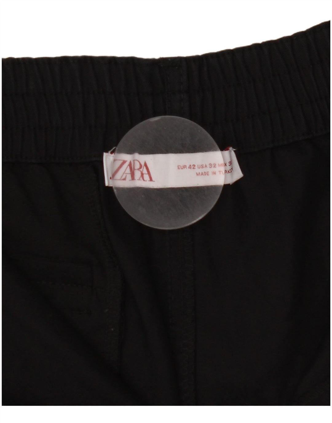Pantaloni scurți cargo pentru bărbați Zara EU 42 Large W32 Bumbac negru