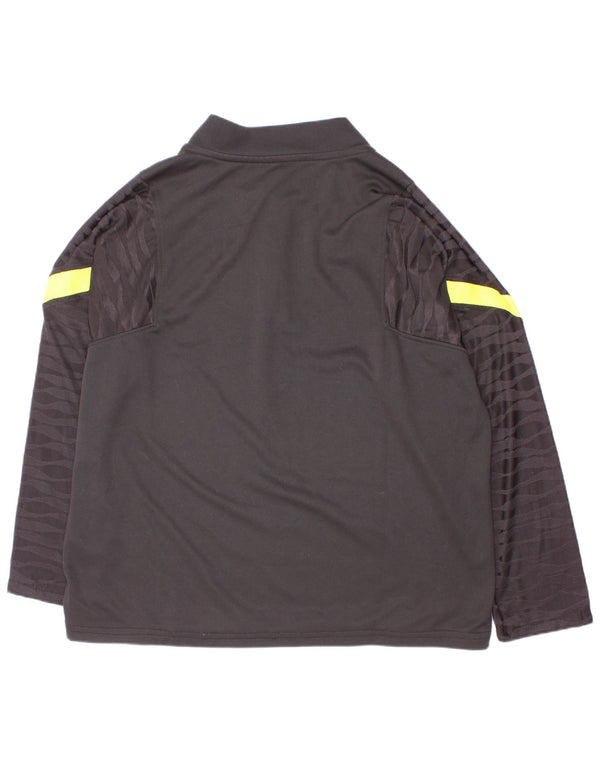 Trening cu pulover grafic Nike pentru băieți Top 10-11 ani mediu negru
