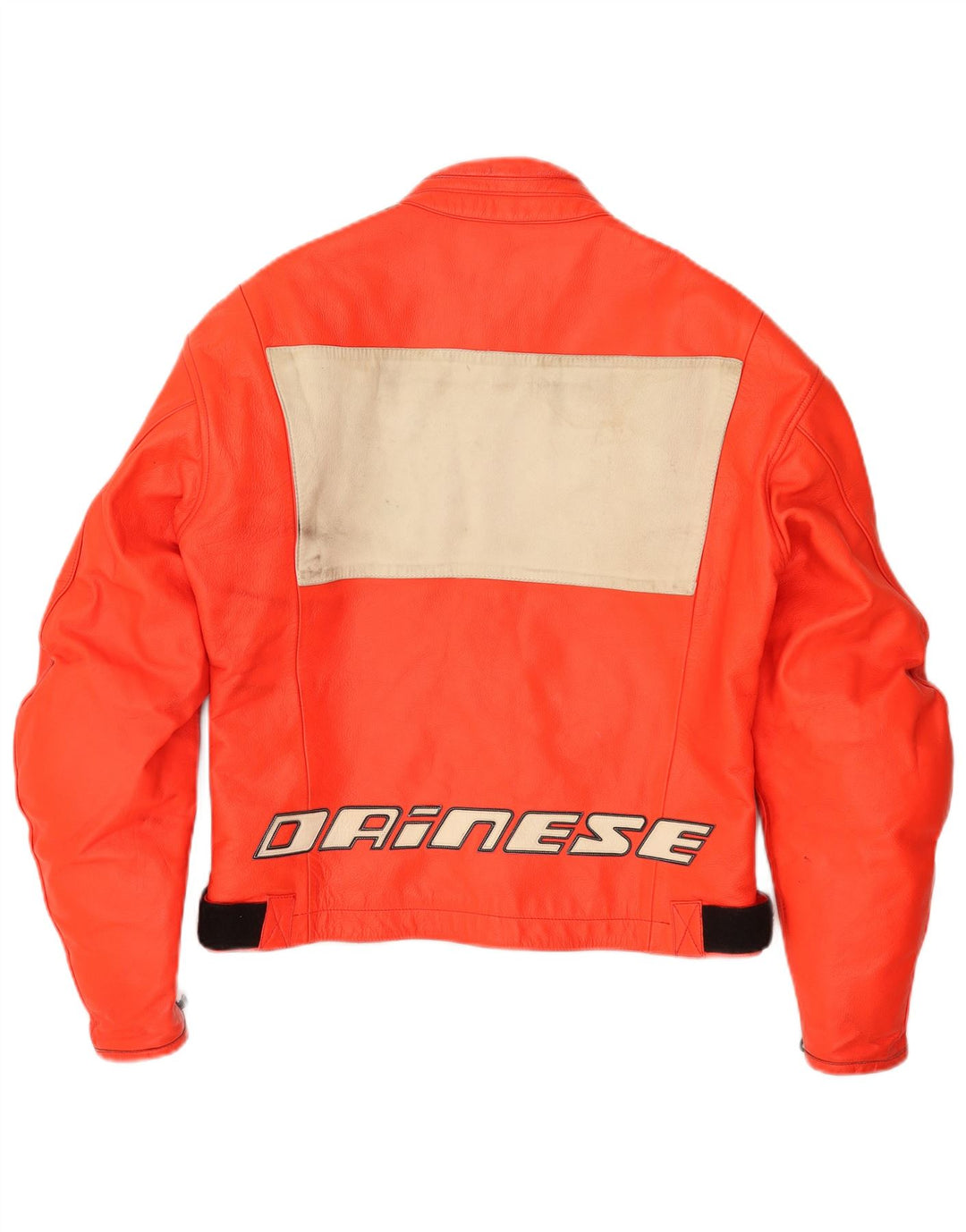 Jachetă Dainese Graphic piele Racer pentru bărbați IT 50 Medium Orange Colorblock