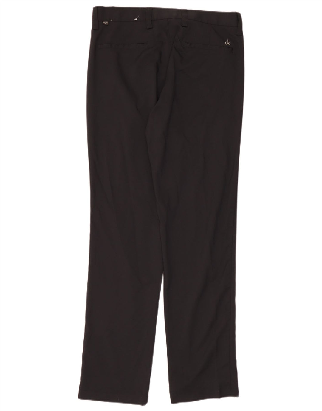 Pantaloni chino drepți pentru bărbați Calvin Klein Mărimea 32 W32 L31 Poliester negru