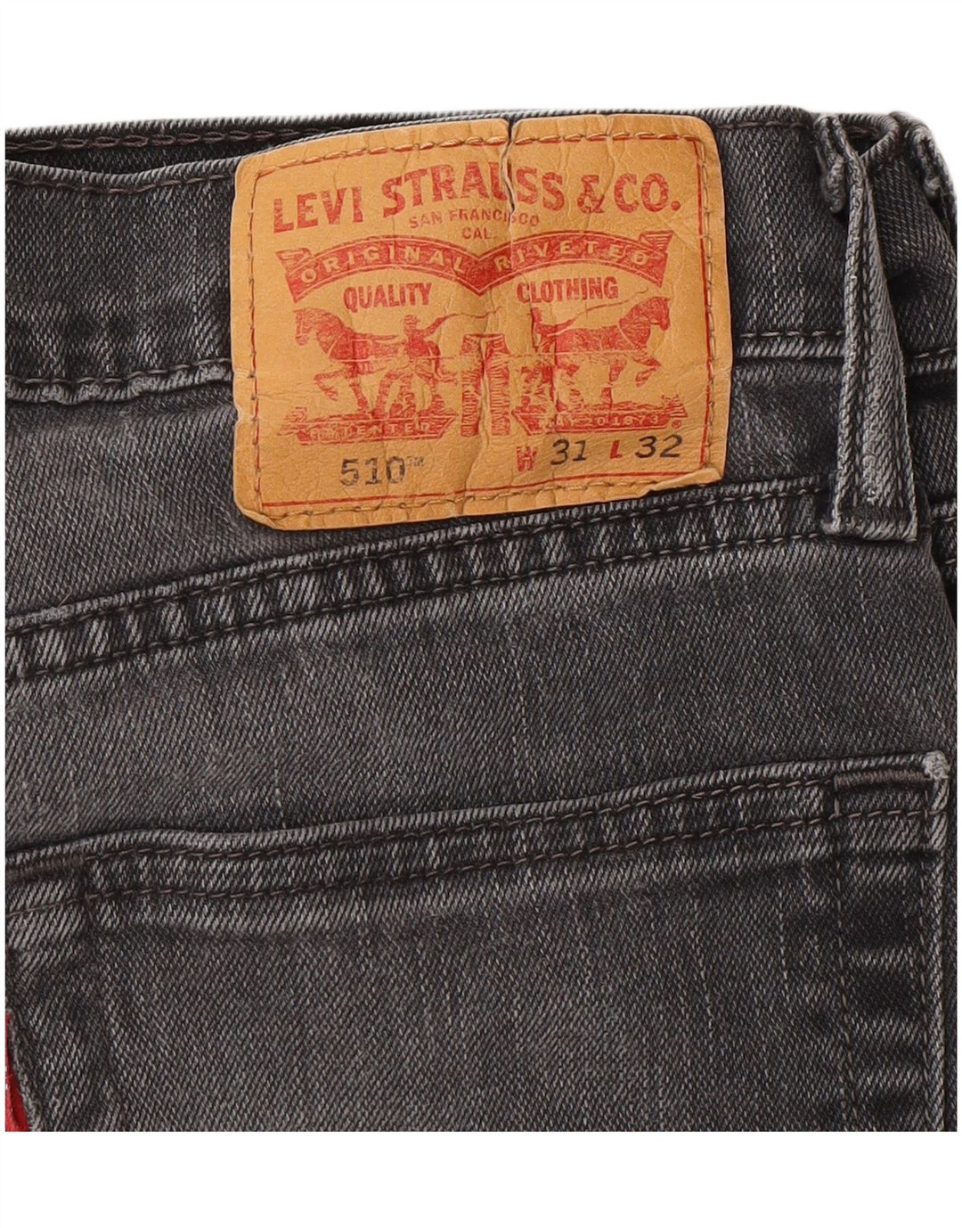 Jeans skinny pentru bărbați LEVI'S 510 W31 L32 bumbac gri