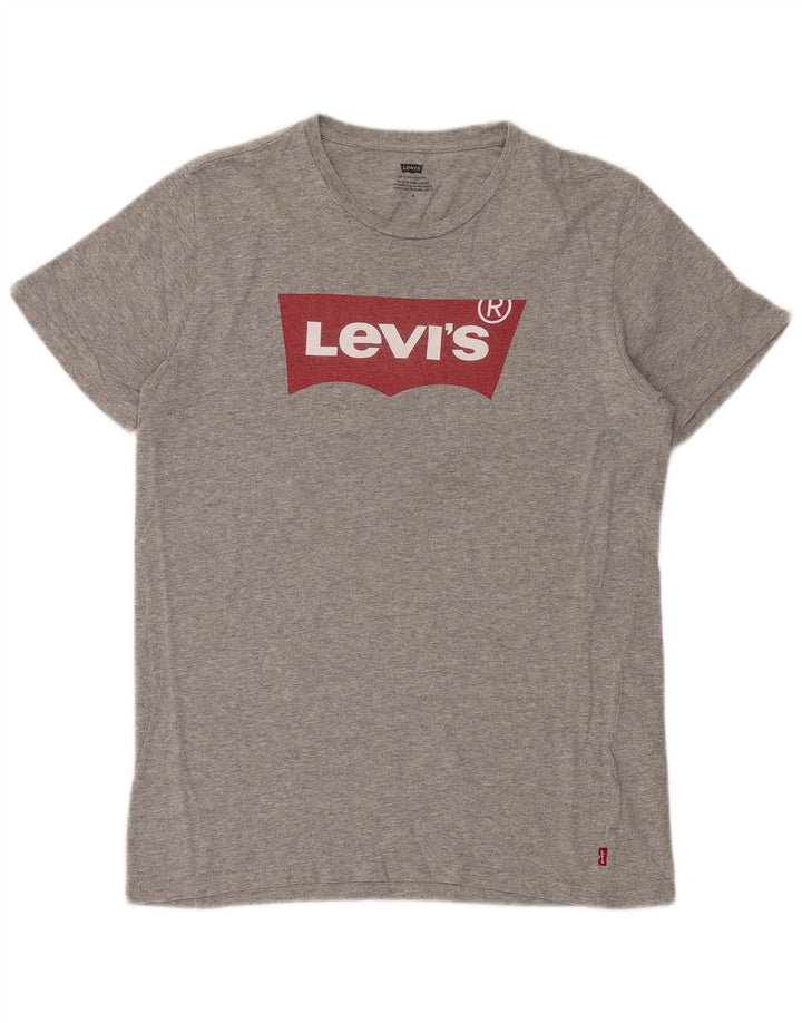 Tricou grafic pentru bărbați Levi's Top din bumbac gri mediu
