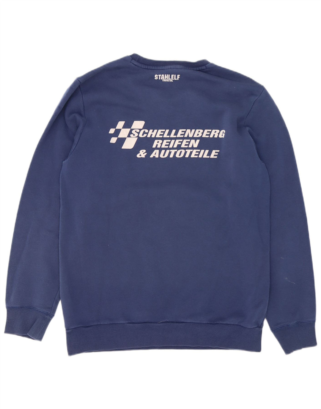 Hanorac grafic pentru bărbați Adidas Jumper mediu din bumbac bleumarin