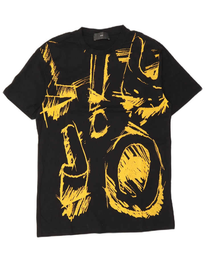 Tricou grafic pentru bărbați Liu Jo Top Medium Black Bumbac