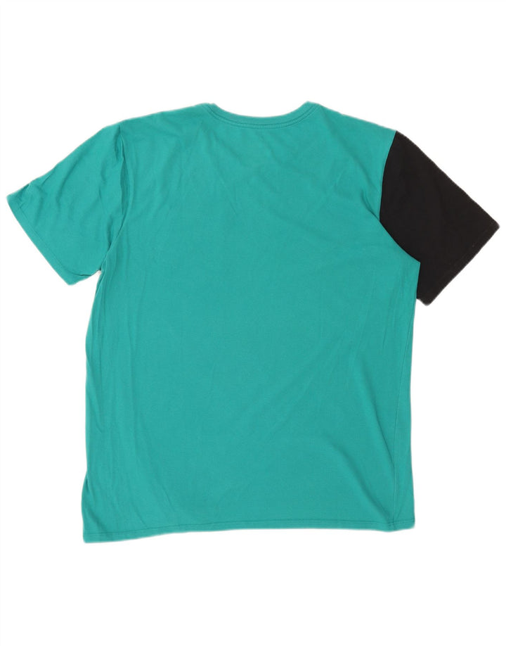 Tricou pentru bărbați Nike Dri Fit Top mare turcoaz colorblock