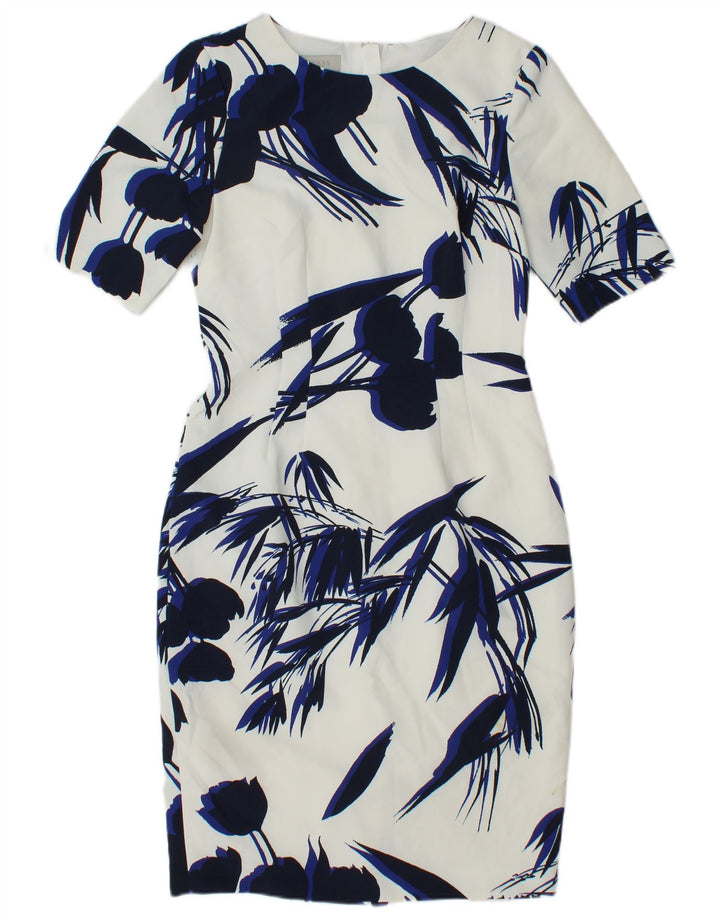 Rochie Hobbs pentru femei, UK 10, poliester floral, alb, mic