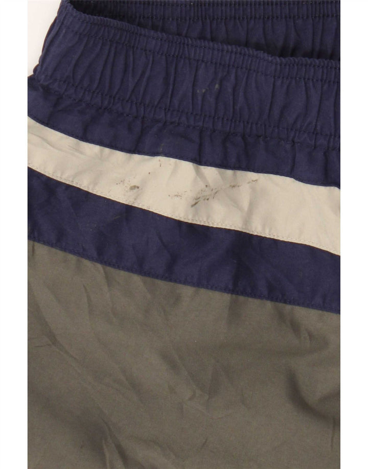 Pantaloni scurți de înot cu grafică Fila pentru bărbați, mici, gri, poliester color bloc