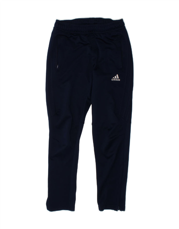 ADIDAS Boys Climacool Tracksuit Trousers 9-10 Years  Navy Blue Polyester Vintage Adidas and Second-Hand Adidas from Messina Hembry 