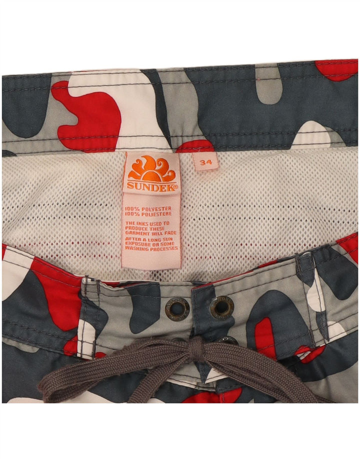 SUNDEK Pantaloni scurți de înot pentru bărbați, mari, multicolor, din poliester de camuflaj