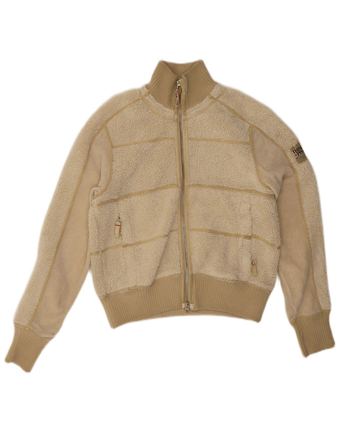 Jachetă Bomber Fleece pentru femei Think Pink UK 12 Galben mediu acrilic