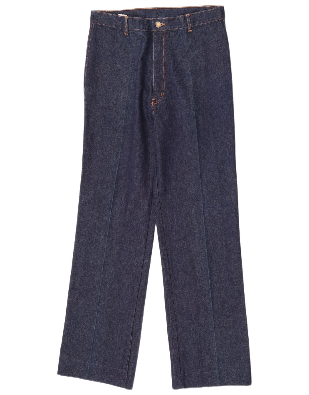 Blugi drepți de damă vintage W34 L32 bumbac bleumarin