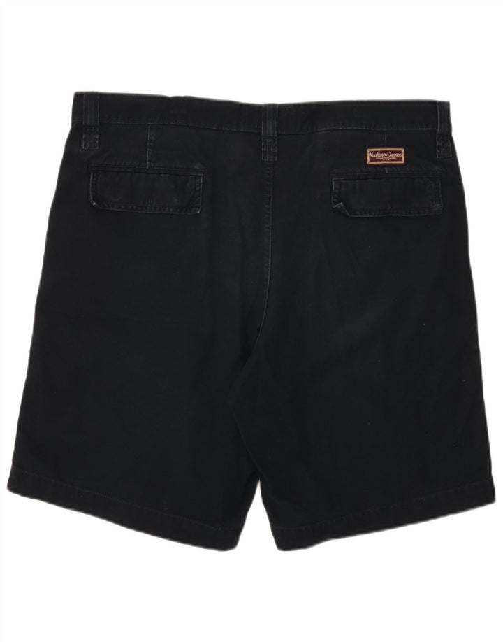 Pantaloni scurți Marlboro Classics pentru bărbați cu grafic cargo EU 56 3XL W40 Bumbac negru