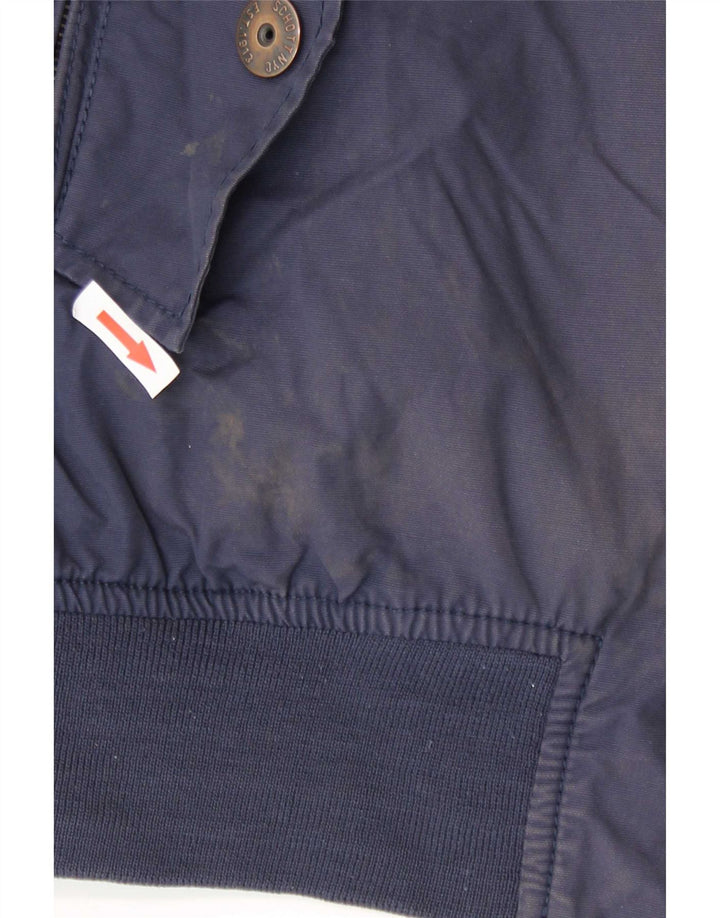 Bomber Jacket pentru bărbați Schott UK 44 2XL Bumbac bleumarin