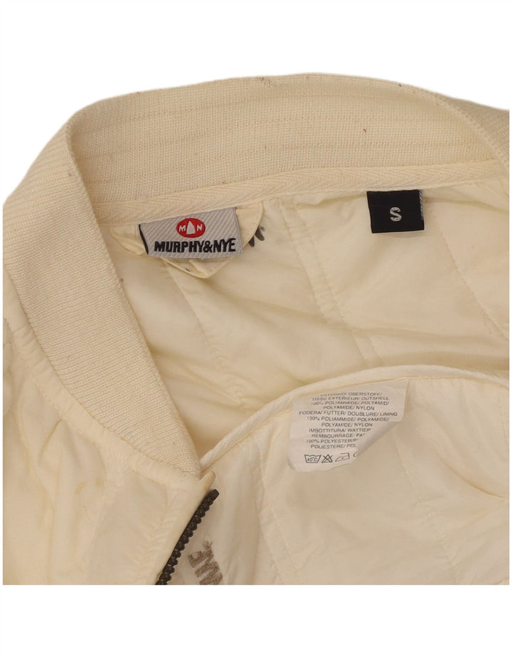 Gilet căptușit pentru femei Murphy & Nye UK 10 Small Poliamidă alb