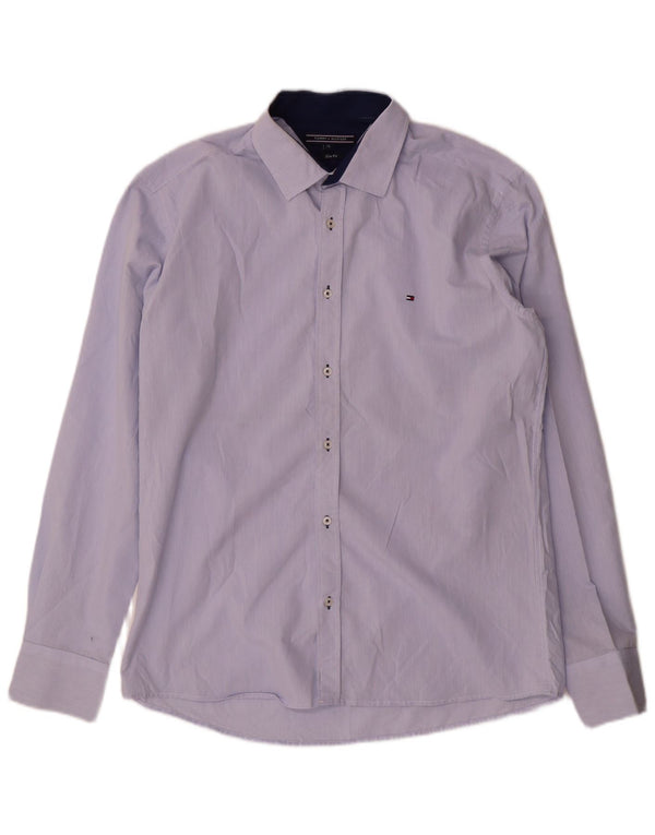 Cămașă pentru bărbați Tommy Hilfiger Slim Fit XL Bumbac albastru