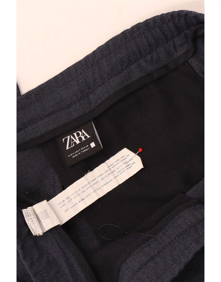 Pantaloni chino slim pentru bărbați Zara Mici L30 L30 Poliester bleumarin