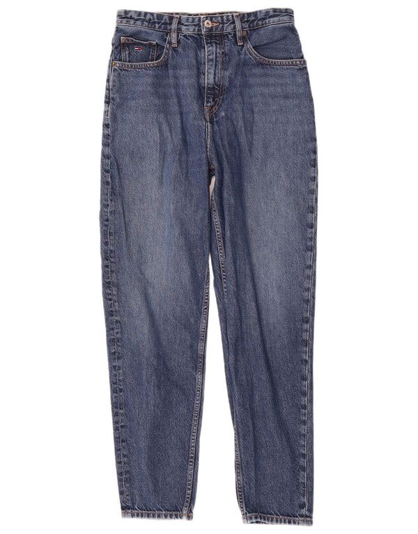 Blugi conici pentru femei Tommy Hilfiger W28 L30 bumbac albastru