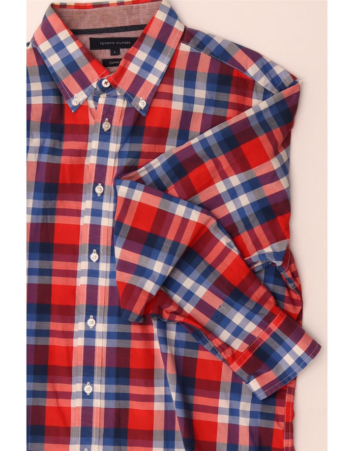 Cămașă personalizată pentru bărbați TOMMY HILFIGER, bumbac cu carouri mari, multicolore