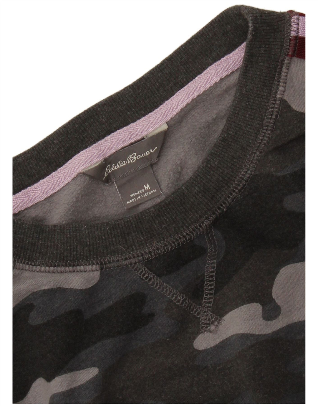 EDDIE BAUER Pulover pentru damă, UK 14 Camuflaj gri mediu