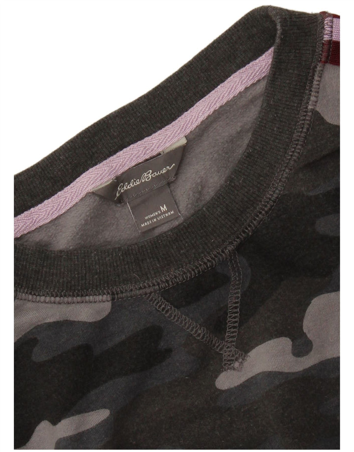 EDDIE BAUER Pulover pentru damă, UK 14 Camuflaj gri mediu