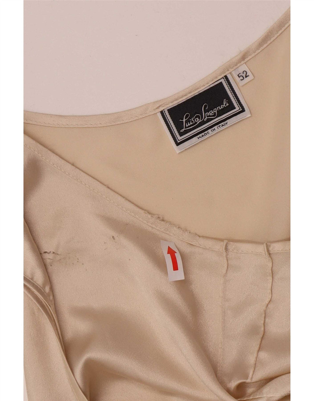 Top cu vestă crop pentru femei Luisa Spagnoli IT 42 2XL poliester bej