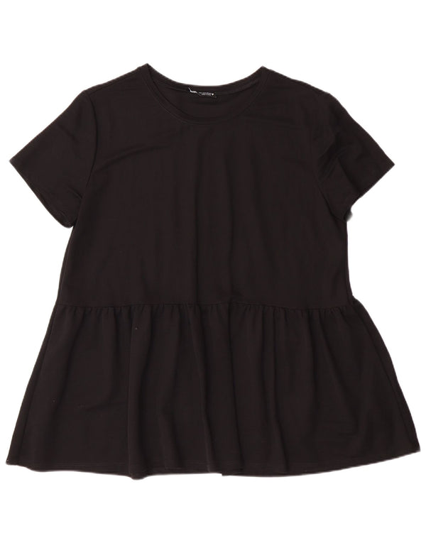 Bluză pentru femei ZARA UK 16 mare, viscoză, neagră