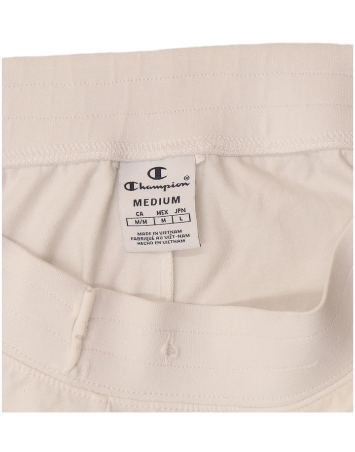 Pantaloni scurți sport grafic Champion pentru femei UK 12 Medium White