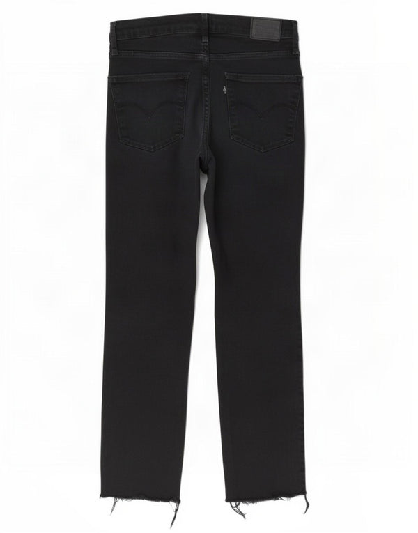Blugi drepti cu talie mare 724 Levi's pentru femei W31 L27 bumbac bleumarin