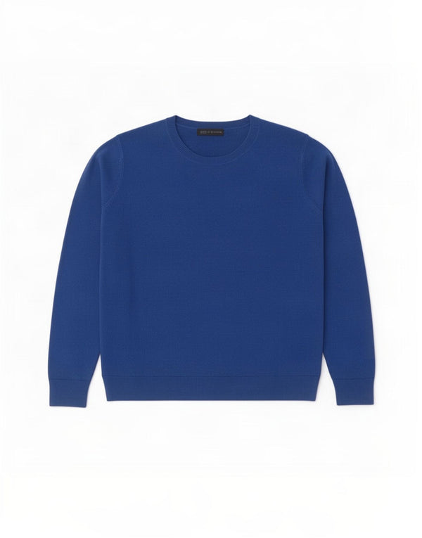 Pulover pentru femei Marks & Spencer, cu gât de barcă, UK 18 XL, albastru acrilic