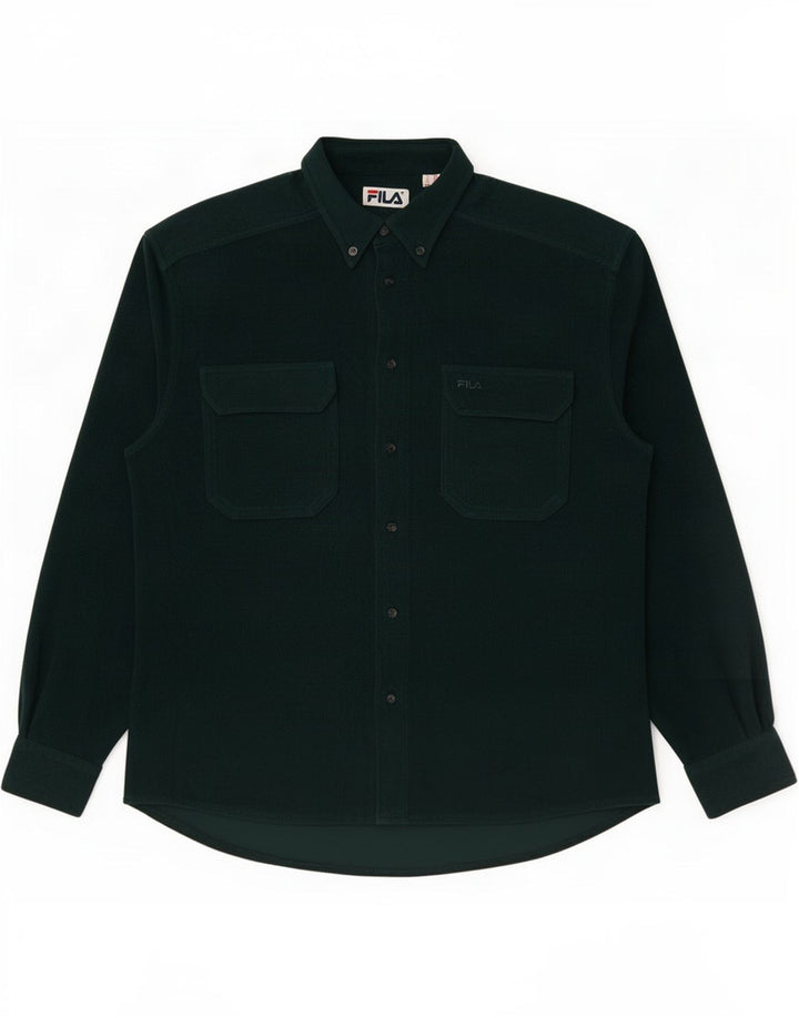Cămașă pentru bărbați Fila Fleece IT 50 Medium Green
